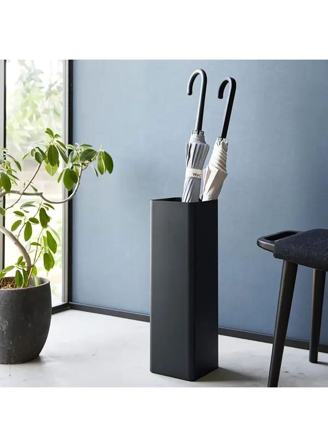 White Slim Iron Corner Umbrella Stand Quick Dry Diatomite Base Compact Floor Design - Image 4